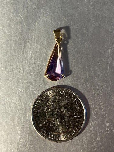 14k yellow gold ametrine - 14k,
